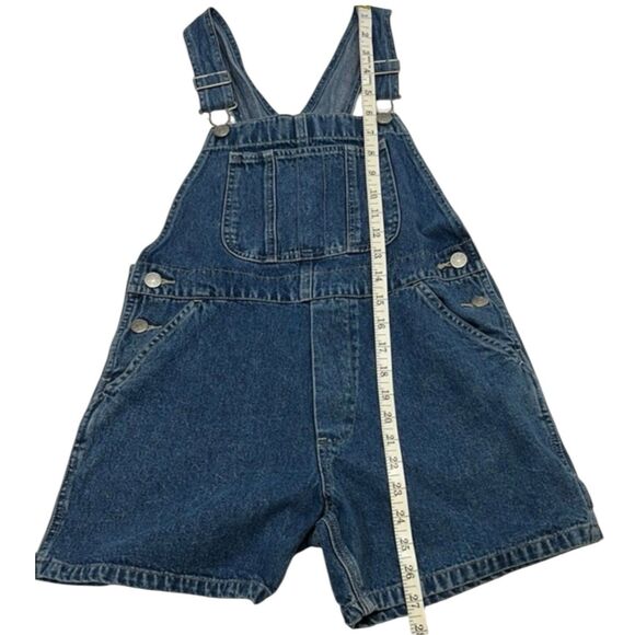 GAP Kids Denim Short Overalls Medium 7-8 Y2K Retro Fall ’01 Playdate Ready - Picture 4 of 8